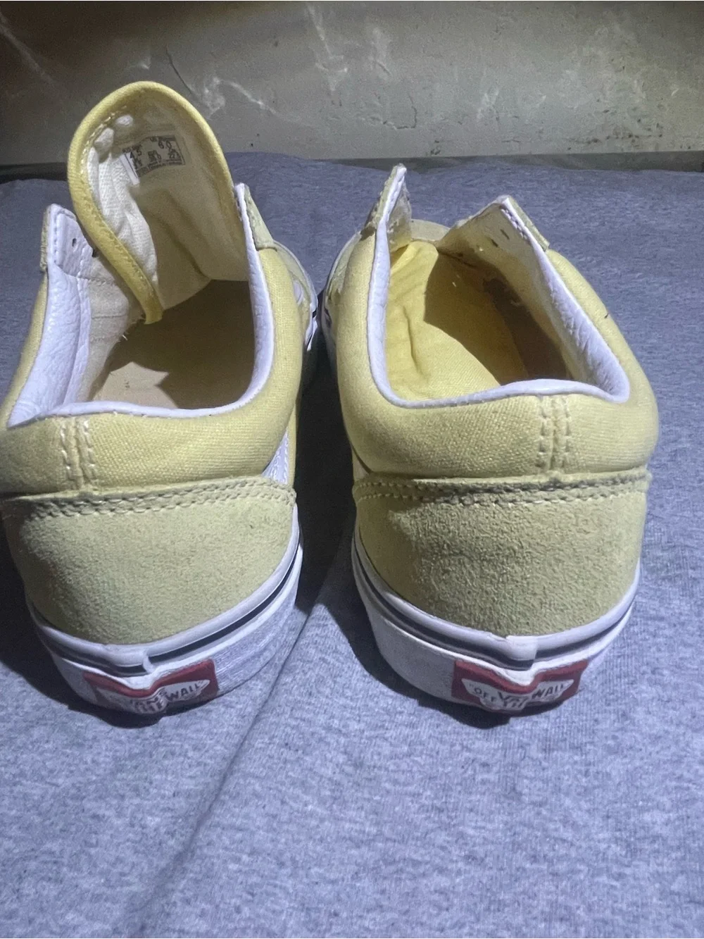 Vans Yellow men 4.5 Women 6 Suede Slip-On Sneakers